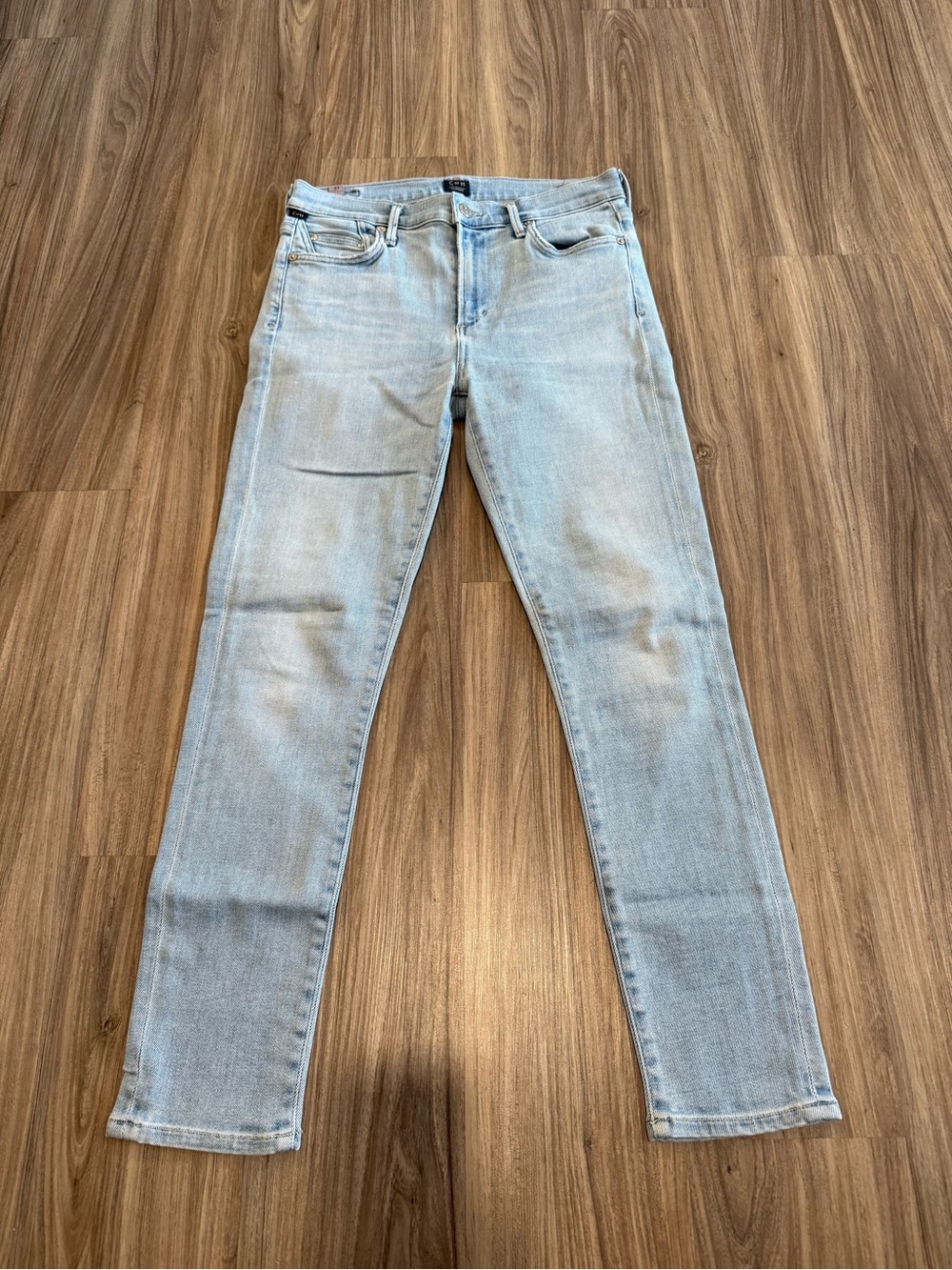 Citizens Of Humanity Light Blue Rocket Cropped Mid Rise Skinny Jeans Size 27